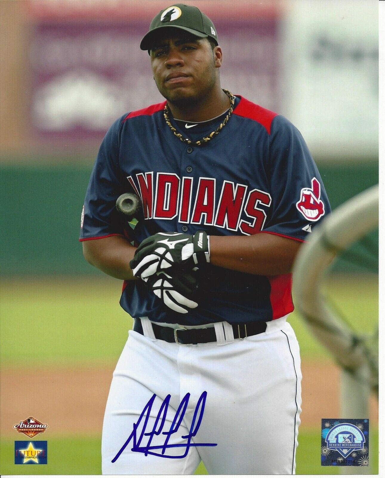 Jesus Aguilar autographed 8x10 Cleveland Indians#S873