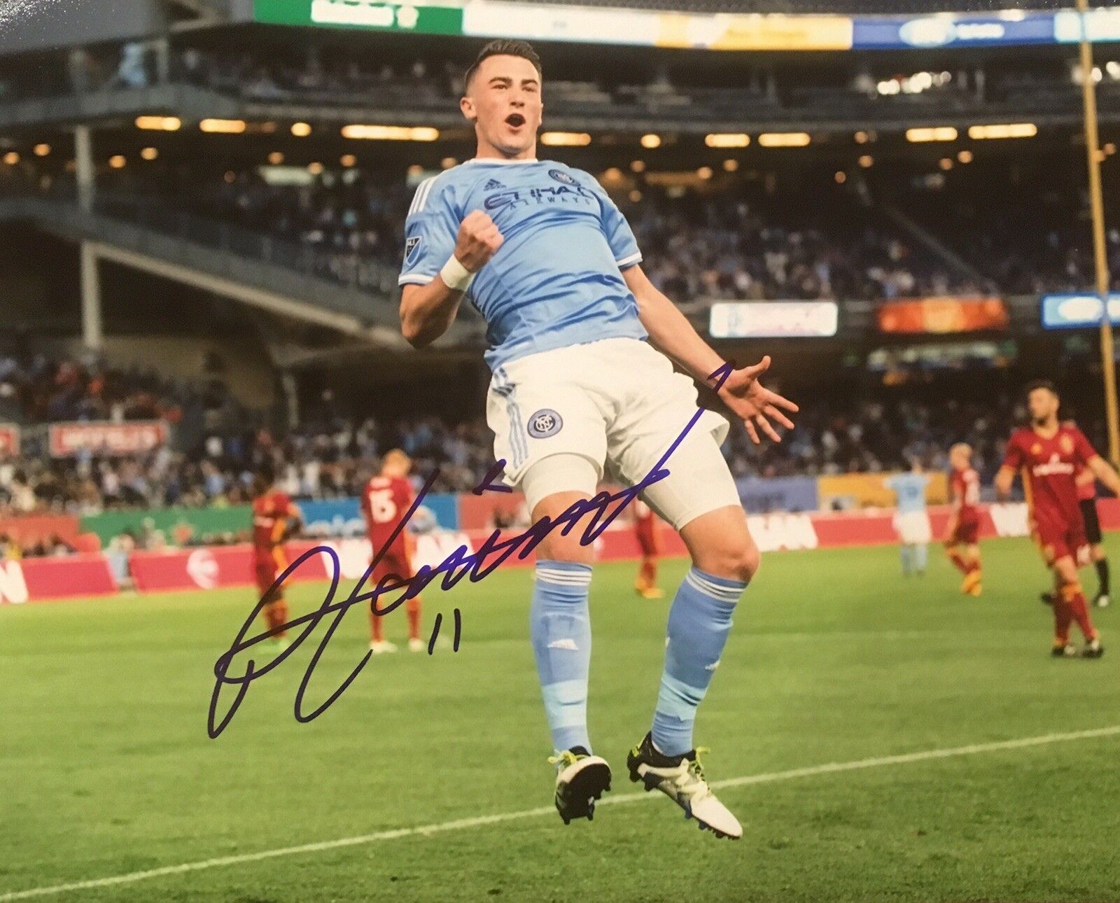 PROOF! JACK HARRISON Signed Autographed 8x10 Photo Poster painting Leeds United Man City England