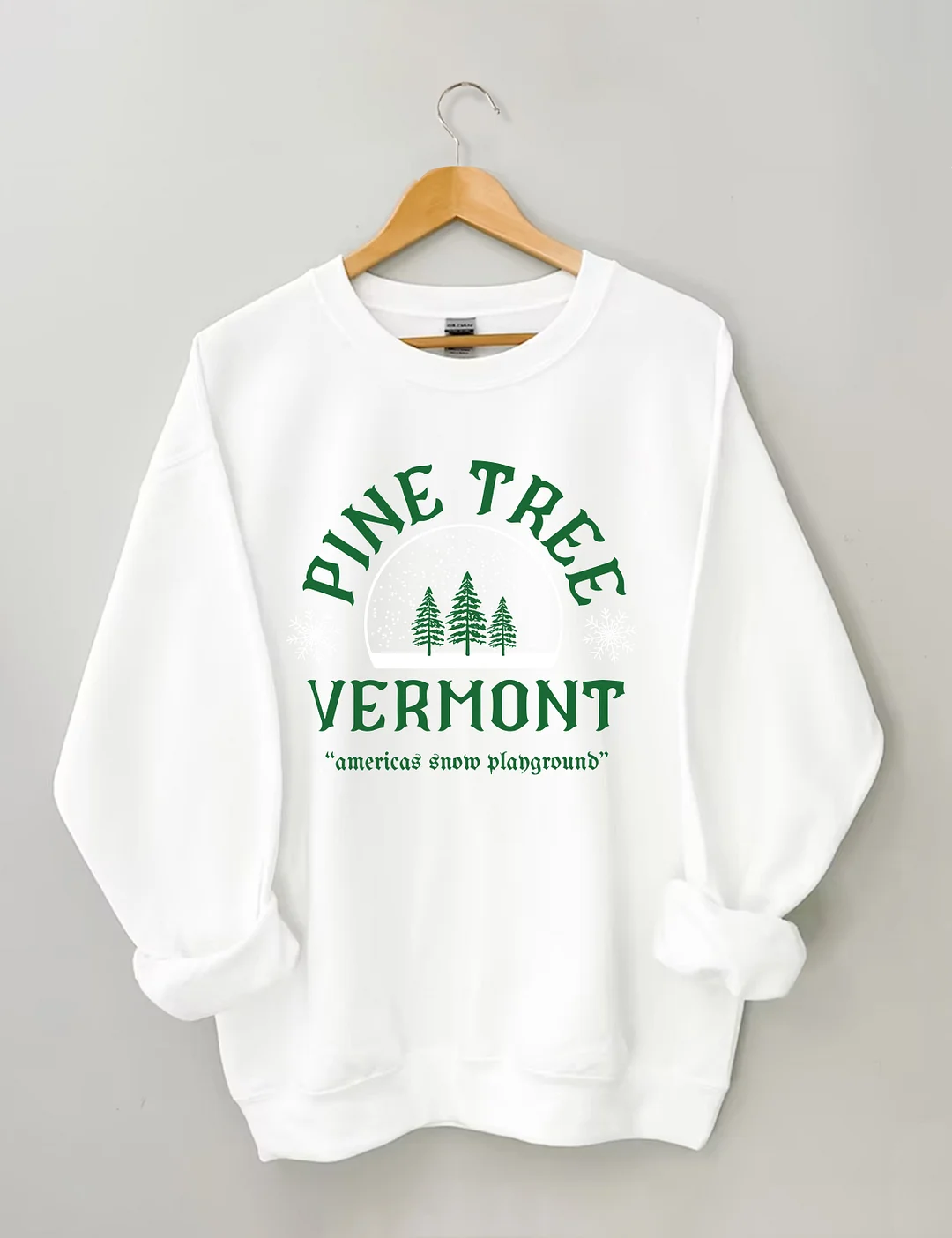 Pine Tree Vermont Christmas Sweatshirt