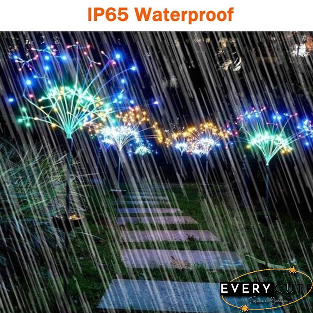 Newest Upgrade Solar Garden Decorative Lights Outdoor Solar Powered 40Copper Wires String Landscape Light Diy Flowers Fireworks Trees for Walkway Patio Lawn Backyard,christmas Party Decor