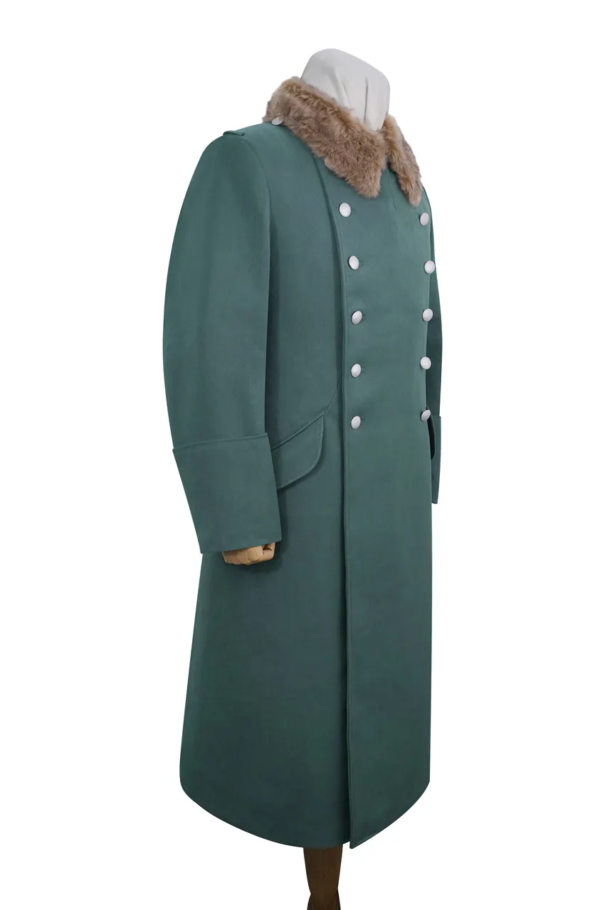   Polizei German Officer Fur Collar Gabardine Greatcoat German-Uniform