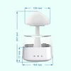 Rain Cloud Humidifier with Water Drops and Rain Sounds - Great for Bedrooms and Large Rooms, Mushroom Waterfall Light, Rain Cloud Humidifier and Diffuser with Colored Night Light