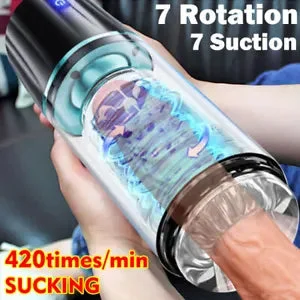 vibrating male sex doll MAIG Male Sex Toy Automatic Telescopic Rotation Masturbator
