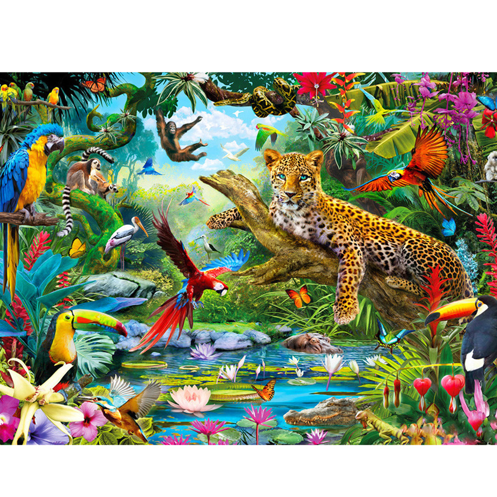

Leopard - Square Drill Diamond Painting - 50*40CM, 501 Original