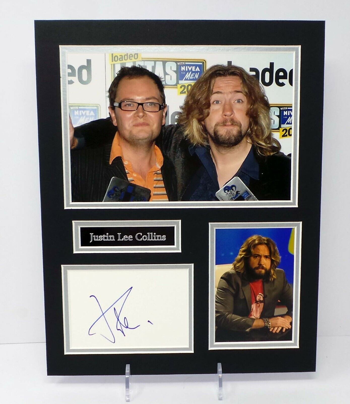 Justin Lee COLLINS Signed & Mounted Stand up Comedian Photo Poster painting Display AFTAL RD COA