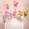 Flower Garden Fairy Self Adhesive Wall Sticker Kids Room Decor