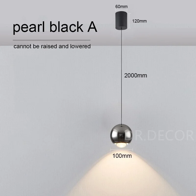 Modern Bedroom Bedside LED Pendant Lights Minimalist Adjustable Hanging Lamps for Kitchen Luxury Long Line Decor Ceiling Lights