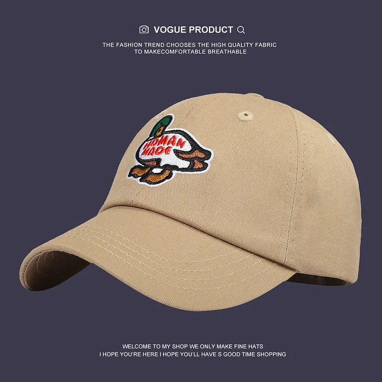 Cartoon Animal Embroidered Soft Top Baseball Cap For Men Women Cotton Casual Hats Sunshade Girls Summer Outdoor Sports Gorras
