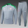 2025 Nigeria Half-Pull Training Suit Grey Football Shirt 1:1 Thai Quality Set