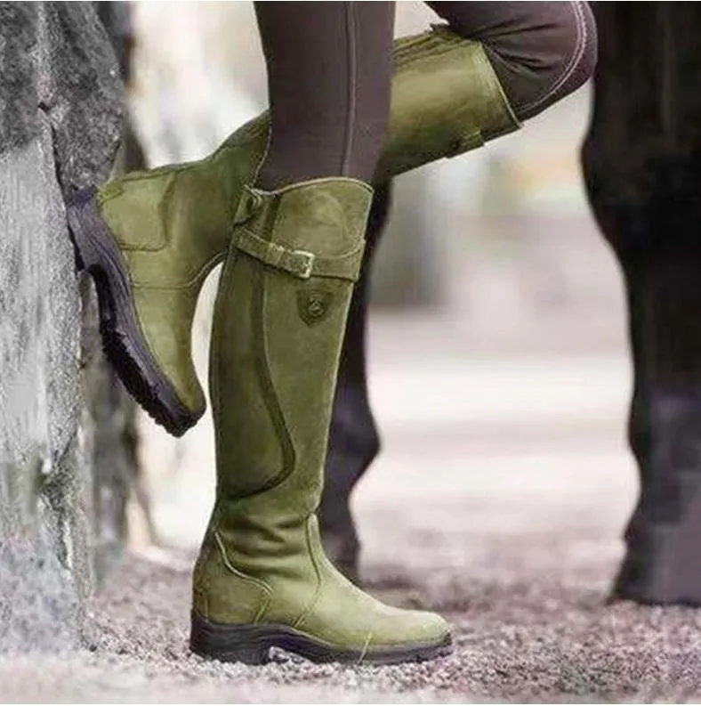 Women's Waterproof High Riding Leather Boots(Free Shipping✔️)
