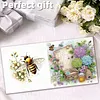 6Pcs Diamond Painting Flower Greeting Card with Envelopes for Beginner Adult Holiday Gifts