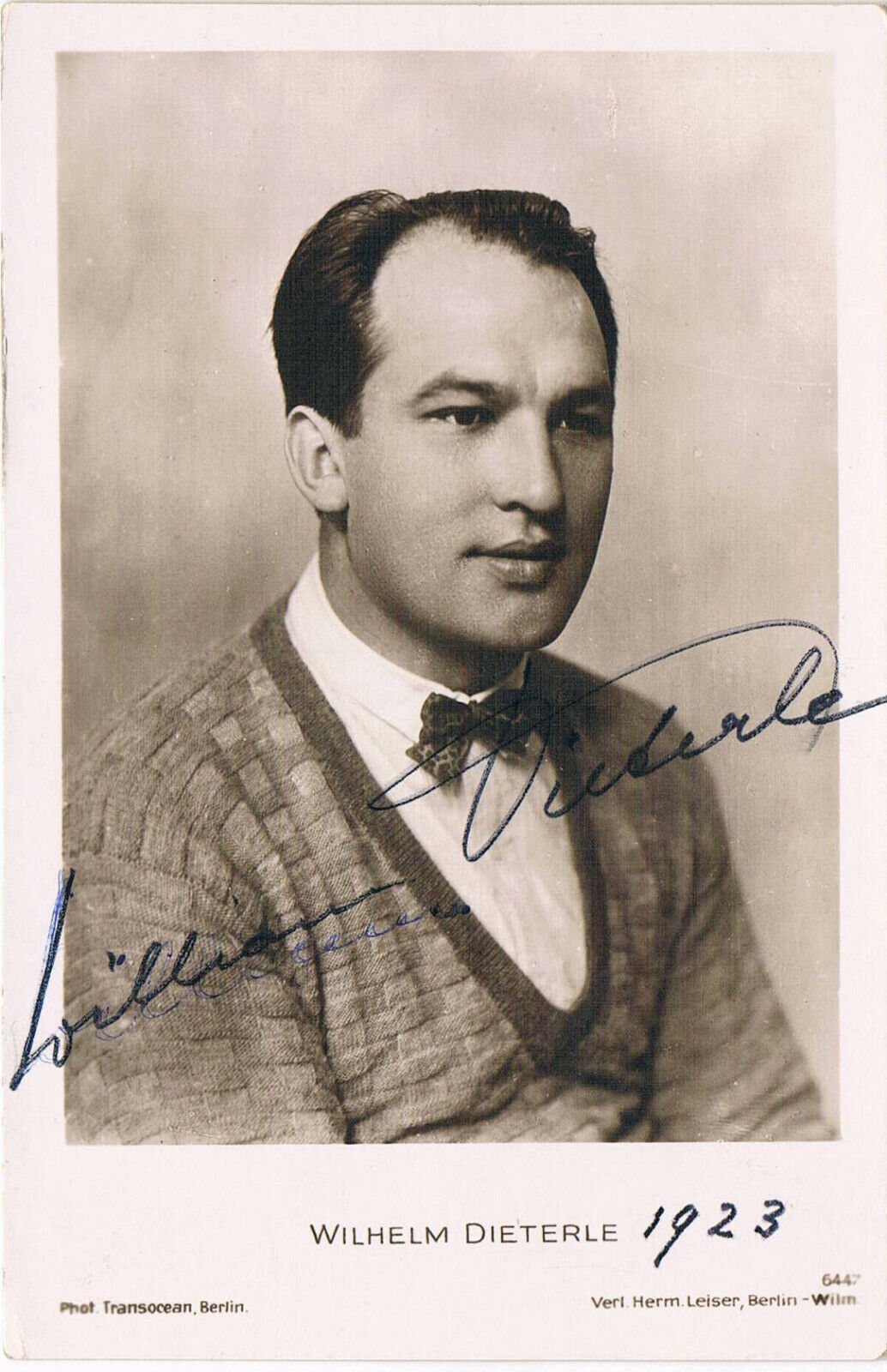William (Wilhelm) Dieterle 1893-1972 autograph signed postcard Photo Poster painting 3.5x5