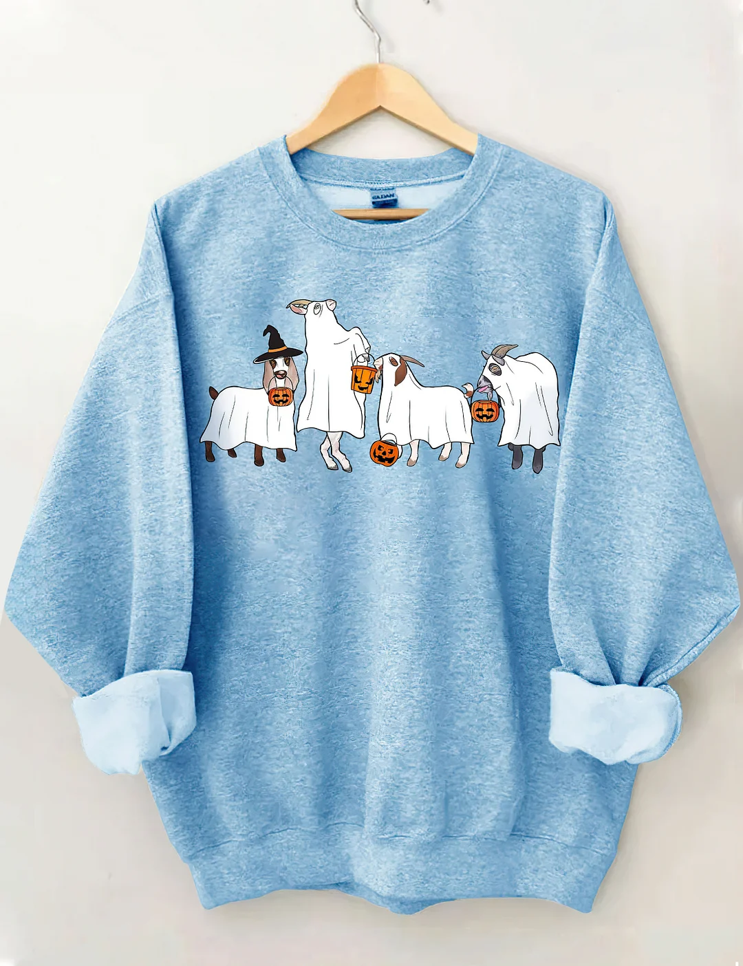 Halloween Ghost Goat Sweatshirt