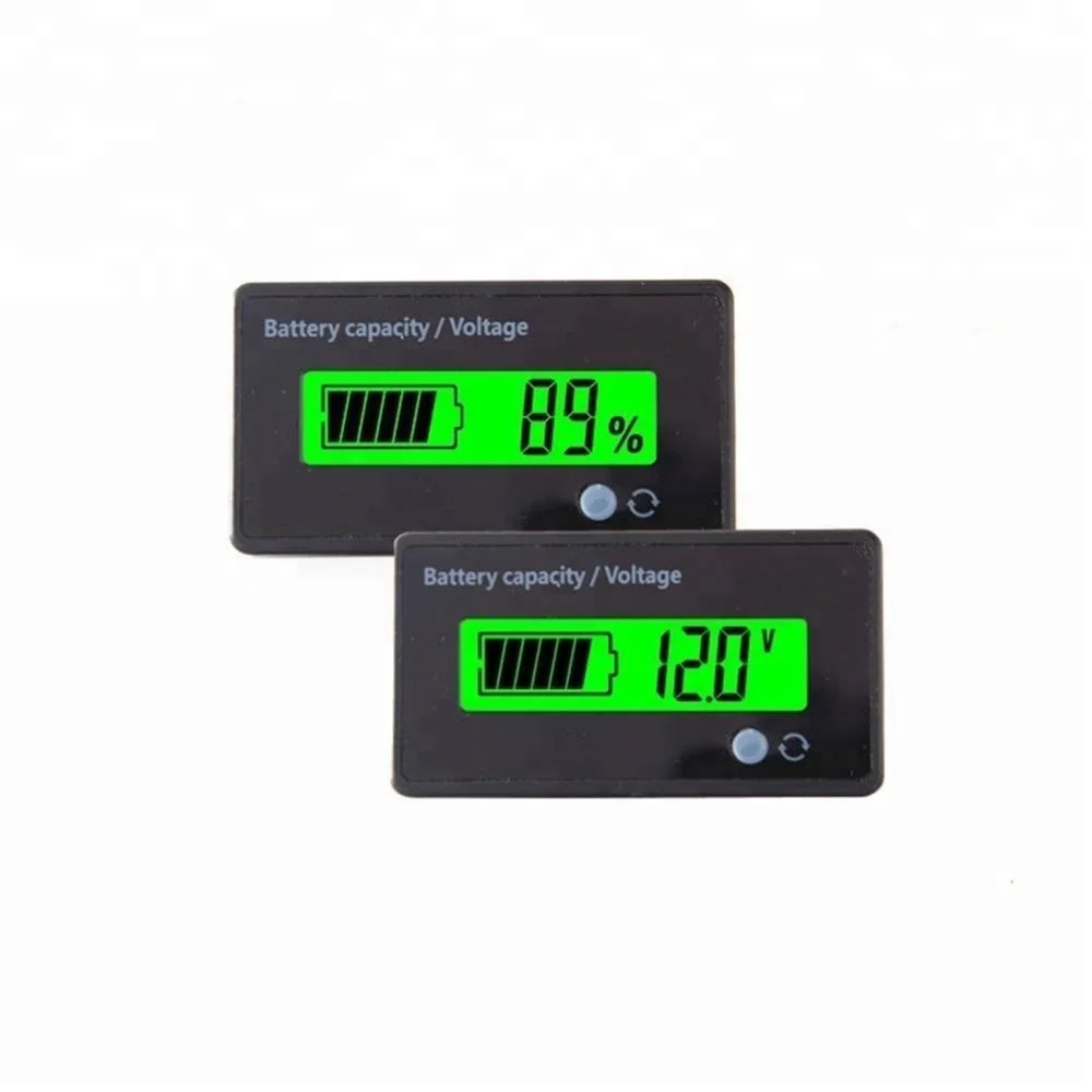 Lead Acid Lithium Battery Power Voltage Level Indicator Display Battery Monitor 12v LCD Battery Level Indicator