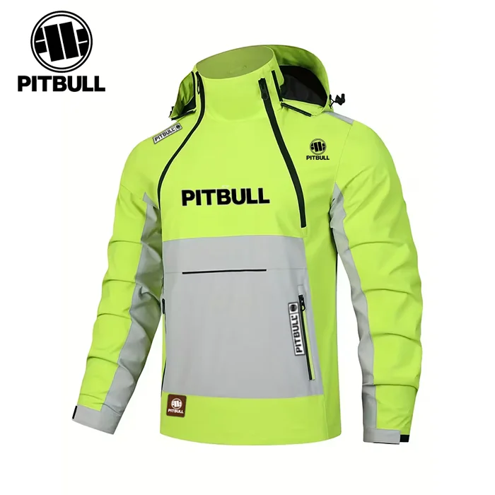 Kurtka męska PITBULL, wiatroszczelna, wodoodporna i ciepła.