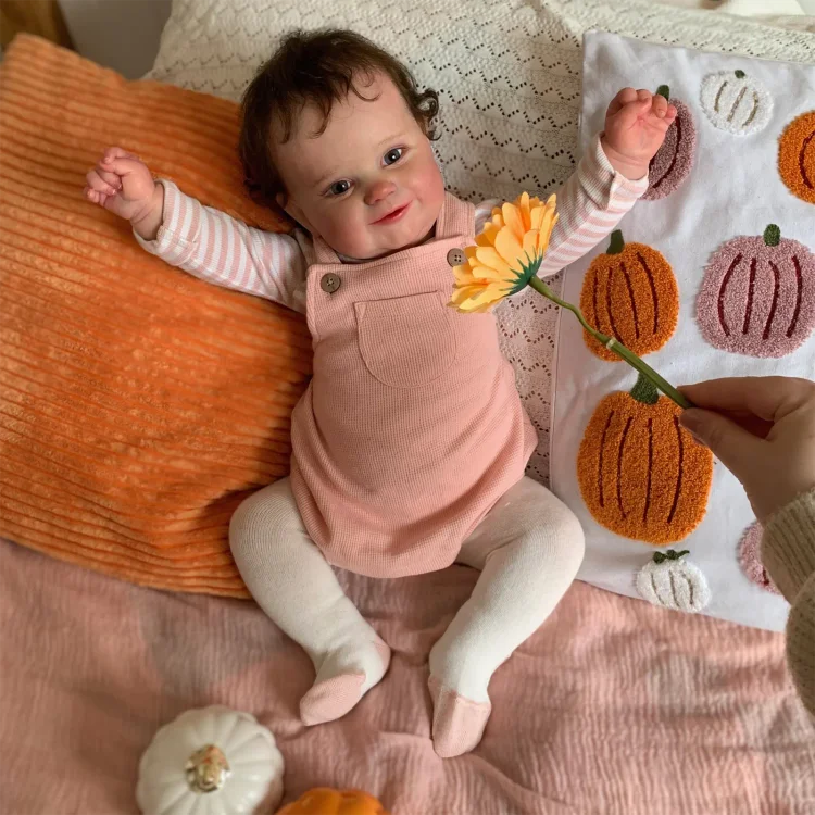  20" Handmade Reborn Baby Eyes Opened Doll Girl Krian with Delicate Reborn Gift - Reborndollsshop®-Reborndollsshop®