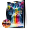 >SALE<5D DIY Full Round Drill Partial AB Diamond Painting Waterfall Art Decor 45x60cm