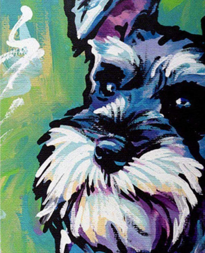 

Graffiti Dog Schnauzer – Paint By Numbers - 40*50CM, 501 Original