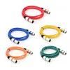 5pcs 3Pin XLR Cable Male to Female M/F Foil+Braided Shielded Audio Cable