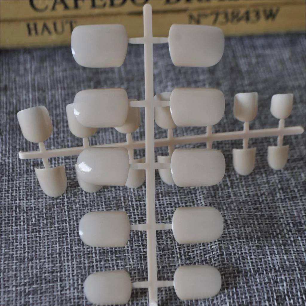 Shine Light Chocolate Color Brown 24 Pcs Sweet Candy Short Purple Red Artificial False Fake Nails Full Wrapped Tips-Nail Inspo