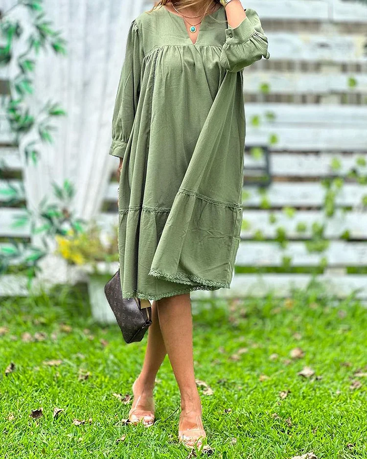 Green Loose Dress