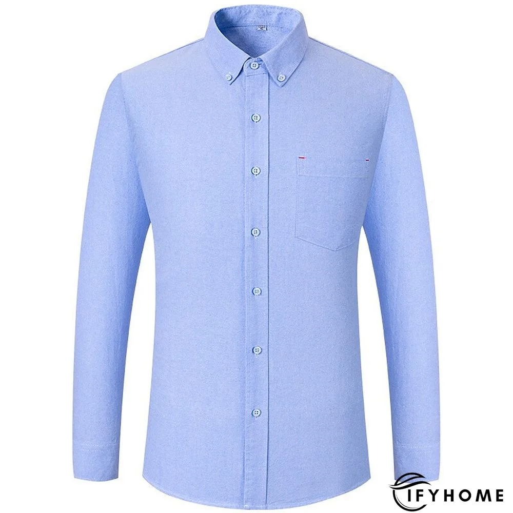 Men's Denim Shirt Turndown Spring &  Fall Long Sleeve A B C Plaid / Striped / Chevron / Round Daily Wear Clothing Apparel Print | IFYHOME