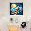 (Stamped/Counted) Eeyore Under The Starry Sky-11CT Cross Stitch 40*40cm/15.75*15.75in