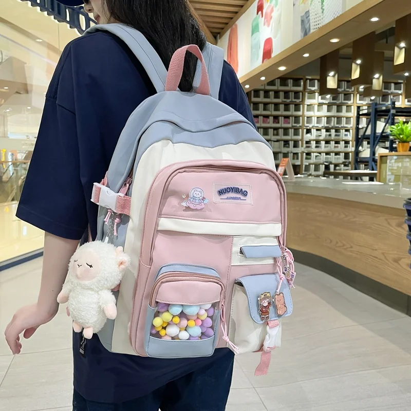 Kawaii Backpack with Kawaii Pins and Accessories BAG0001