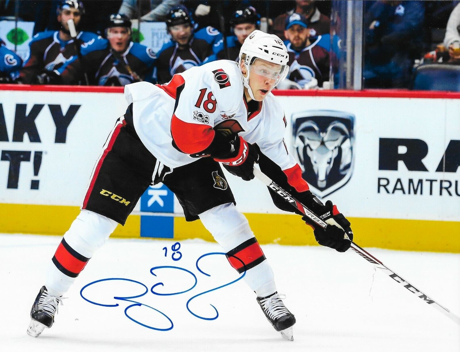 Ryan Dzingel signed Ottawa Senators 8x10 Photo Poster painting autographed Sens