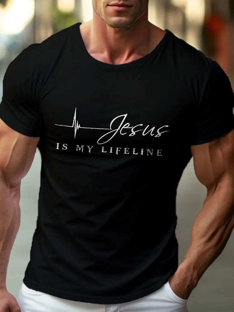 Jesus Is My Lifeline Men's T-Shirt