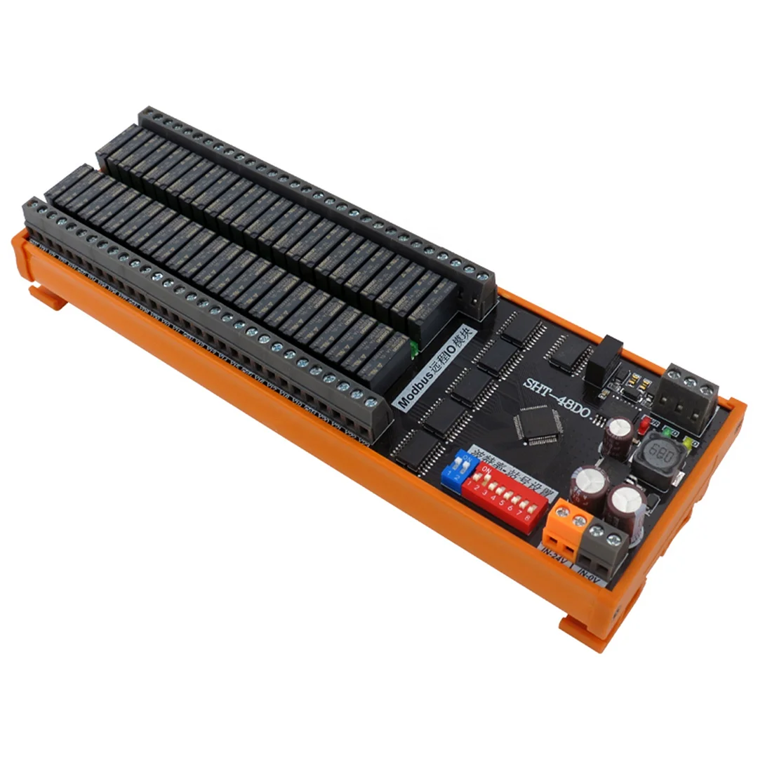 8 16 32 48 Channel Remote IO Modules Transmission Distance 1200M Modbus-RTU Data Acquisition Control