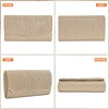 Asvert Abendtasche Damen Clutch Elegant Brauttasche Handtasche Hochzeit Damen Kettentasche Mädchen klein Umhängetasche für Party Freizeit