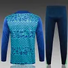 Joyfball 2024/2025 Brazil Half-Pull Training Suit Royal Blue Football Shirt 1:1 Thai Quality