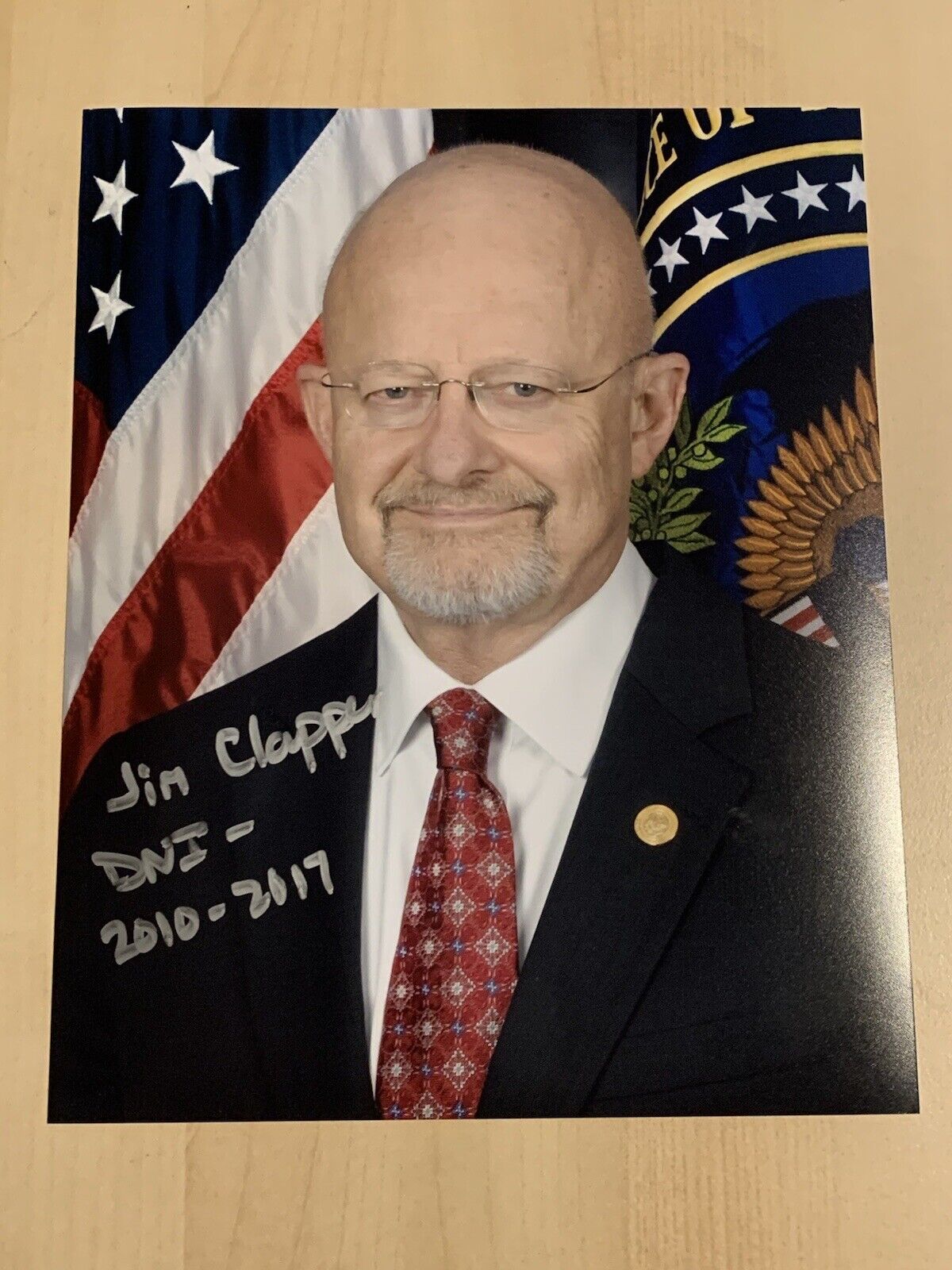 JAMES CLAPPER SIGNED AUTOGRAPHED 8x10 Photo Poster painting DIRECTOR OF NATURAL INTELLIGENCE COA