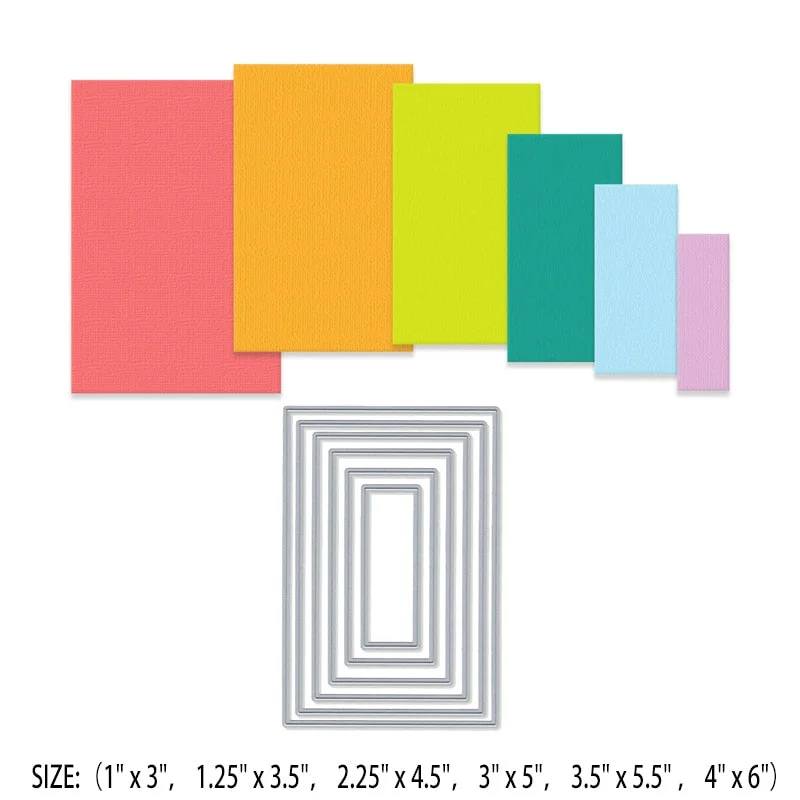 Cutting Dies New Arrival Frame Decorative Scrapbooking Clear Stamps DIY Crafts Photo Album Background Stencils for Card Making