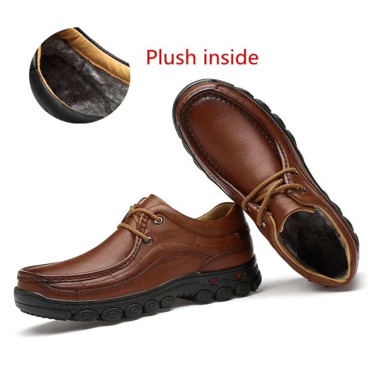 Big Size 36-48 Mens Shoes British 100% Genuine Leather Business Casual Shoes for Men Comfortable Walking Shoe Male Flats 2021
