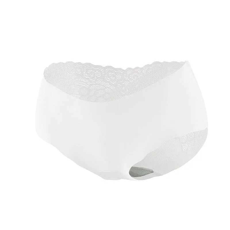 FINETOO Women's Lace Underwear Sexy Panties Woman Knickers  Pantys Mesh Floral Lingerie Female Seamless Briefs Underpants M-XL