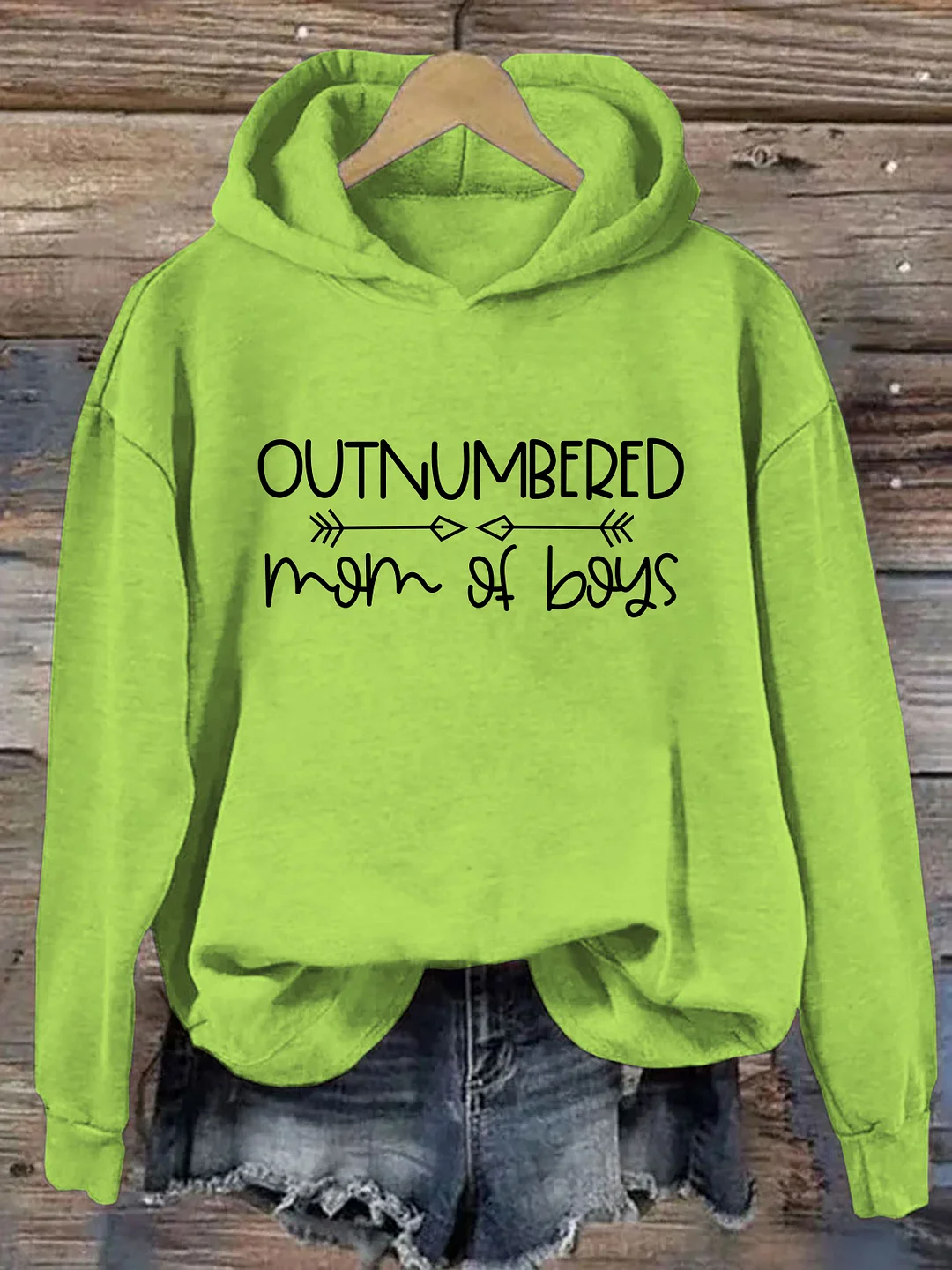 Outnumbered Mom Of Boys Hoodie