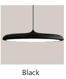 Modern Art Design LED Pendant Light UFO Round Plate Suspension Lamp For Dining Room Living Room Bedroom Table Study Hanging Lamp