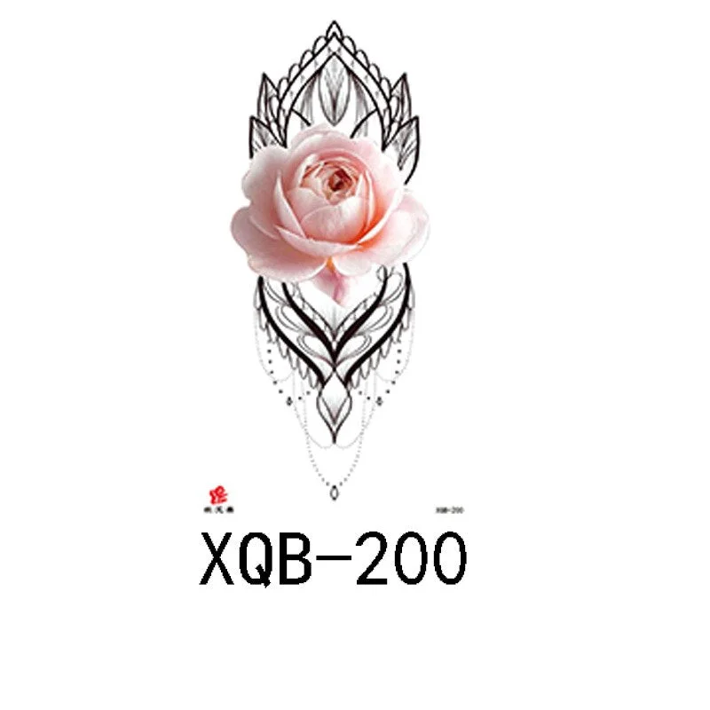 Small full arm waterproof tattoo stickers fierce wolf head animal arm lasting European and American tattoo stickers