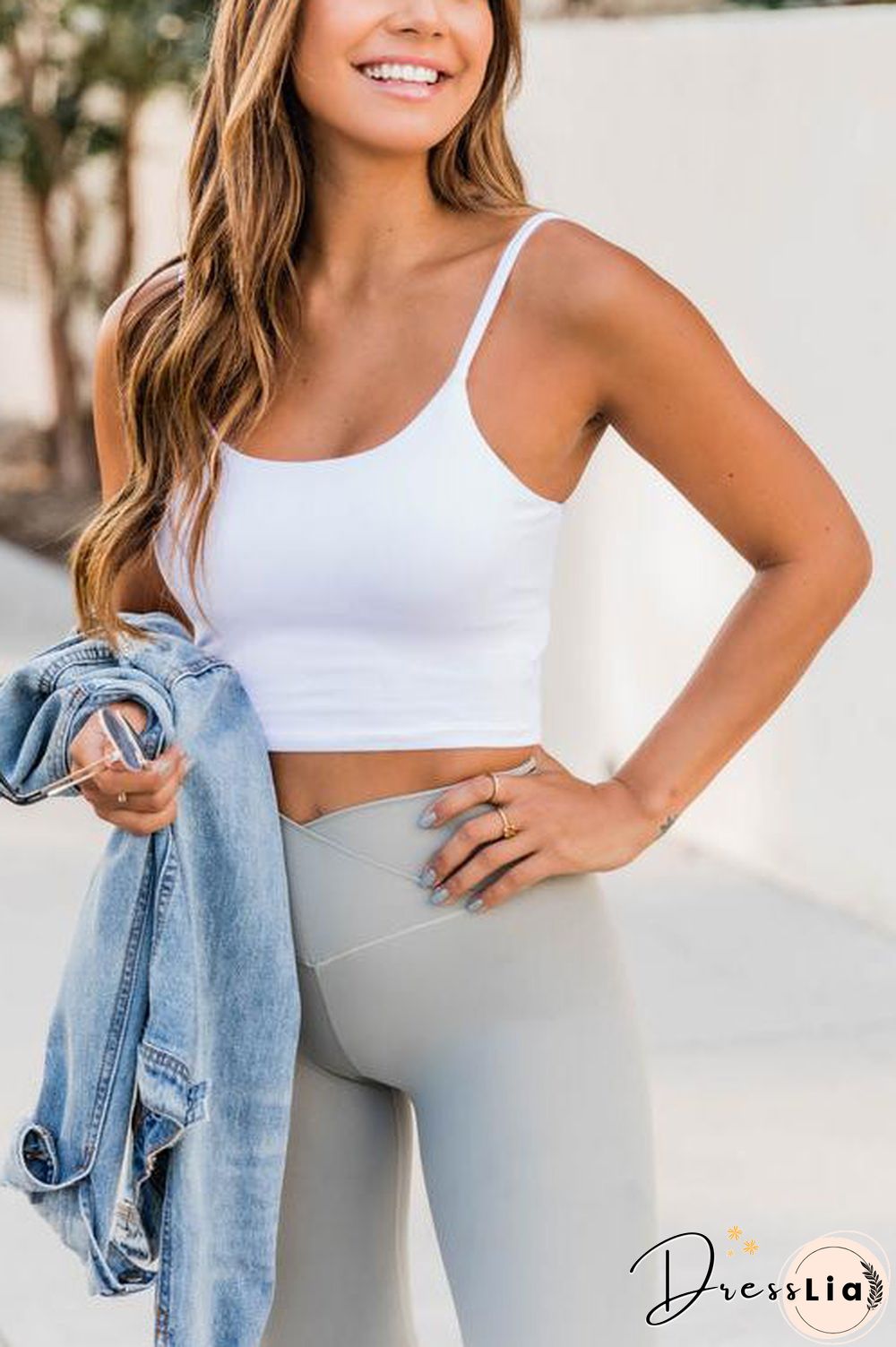 Solid Slip Yoga Top