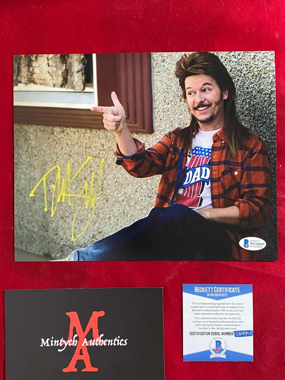 DAVID SPADE AUTOGRAPHED SIGNED 8x10 Photo Poster painting! JOE DIRT! BECKETT COA! SNL! COMEDY!