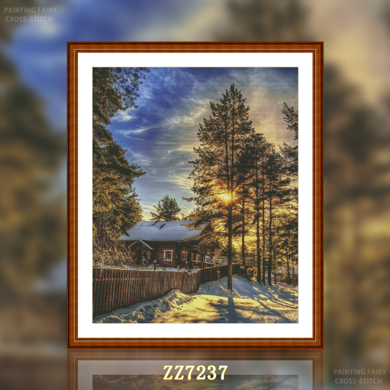 [ZZ7237-Twilight Warm Sun]  Painting Fairy Cross Stitch