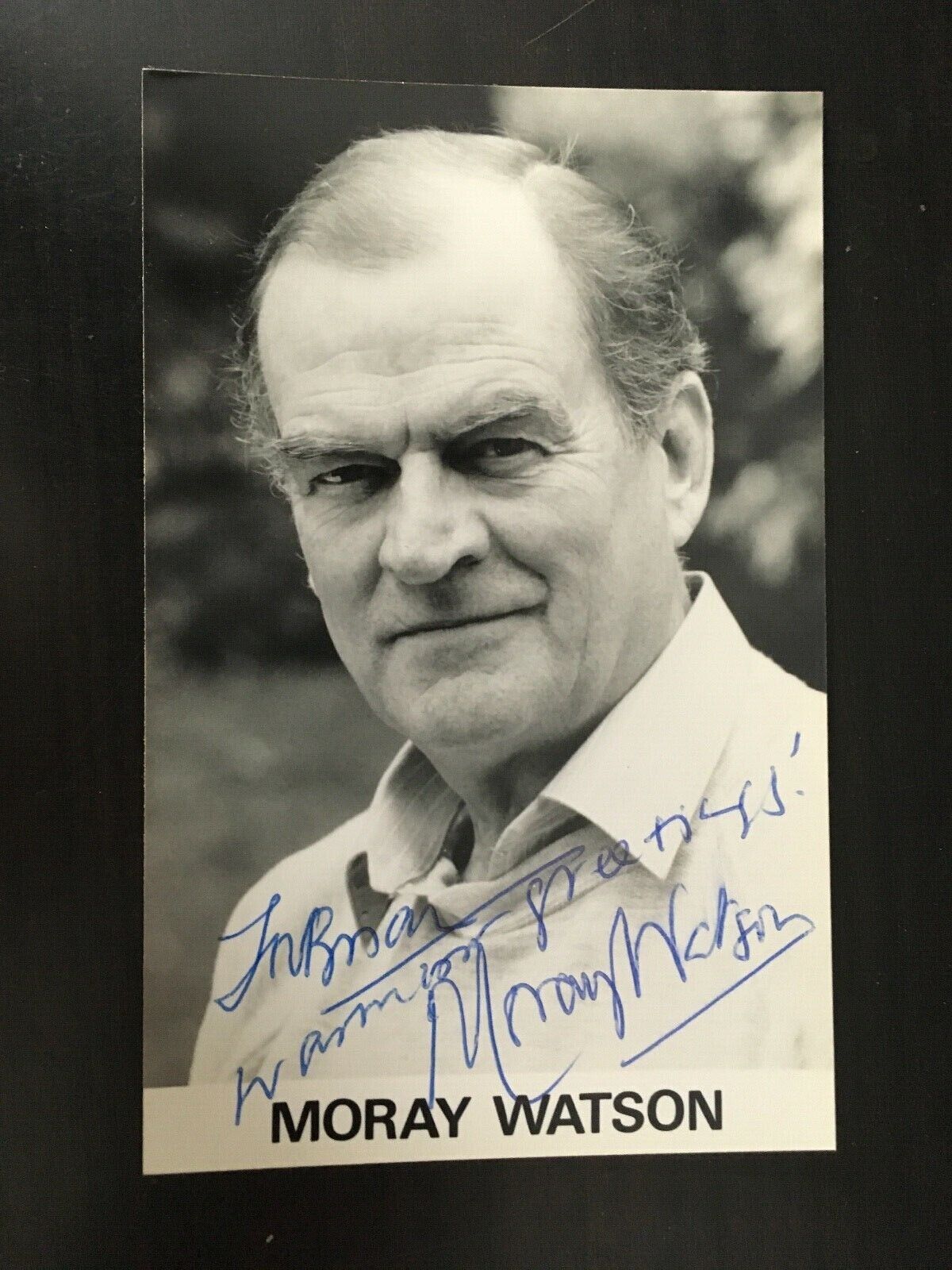 MORAY WATSON - POPULAR BRITISH ACTOR - EXCELLENT SIGNED Photo Poster paintingGRAPH