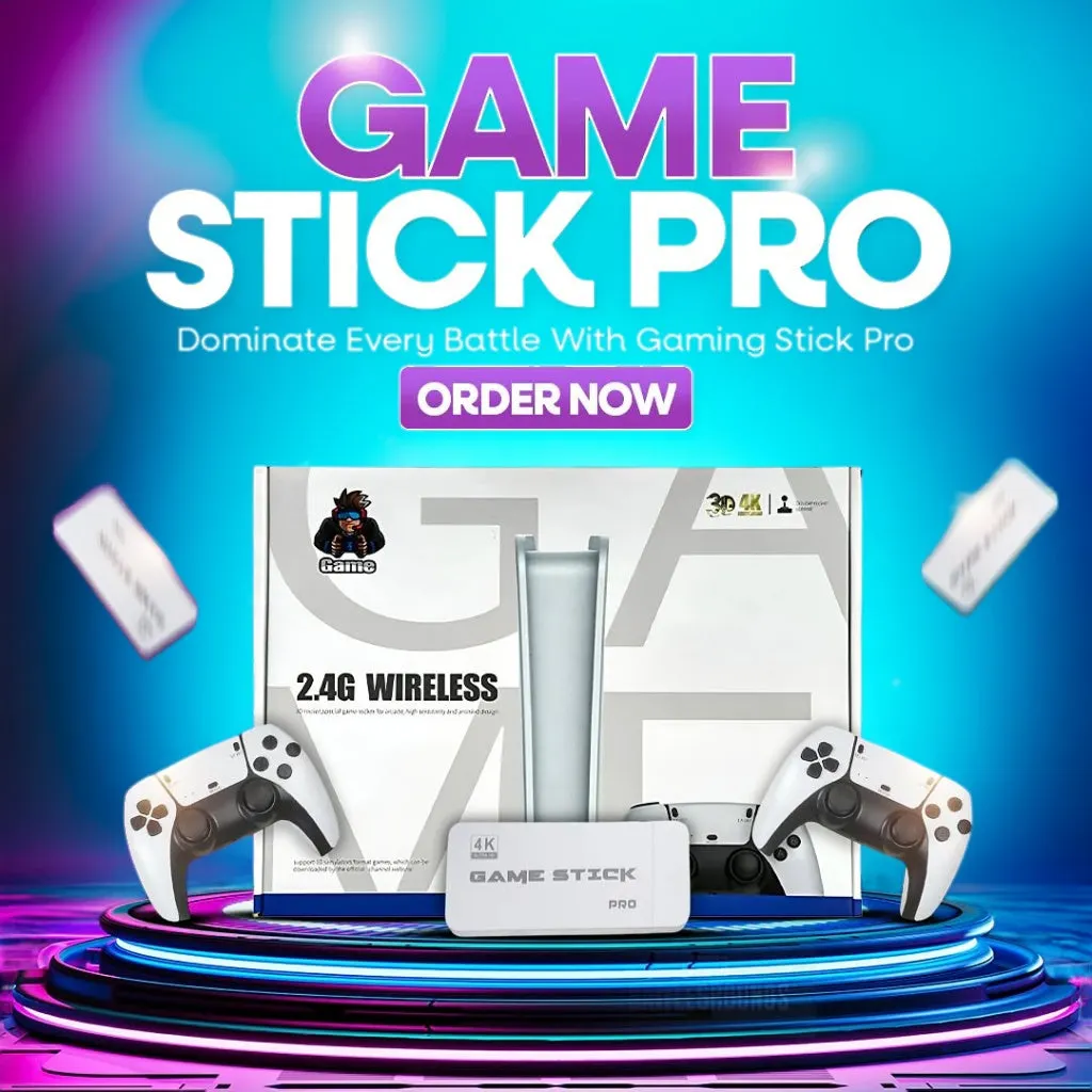 Retro Game Stick Pro&trade; CONSOLE (2 FREE CONTROLLERS INCLUDED)