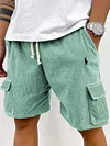 Men's Casual Lace-Up Pocket Beach Shorts