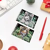2 Pack Tiger DIY Diamond Art Spiral Notebook Kit 80 Pages No Lines