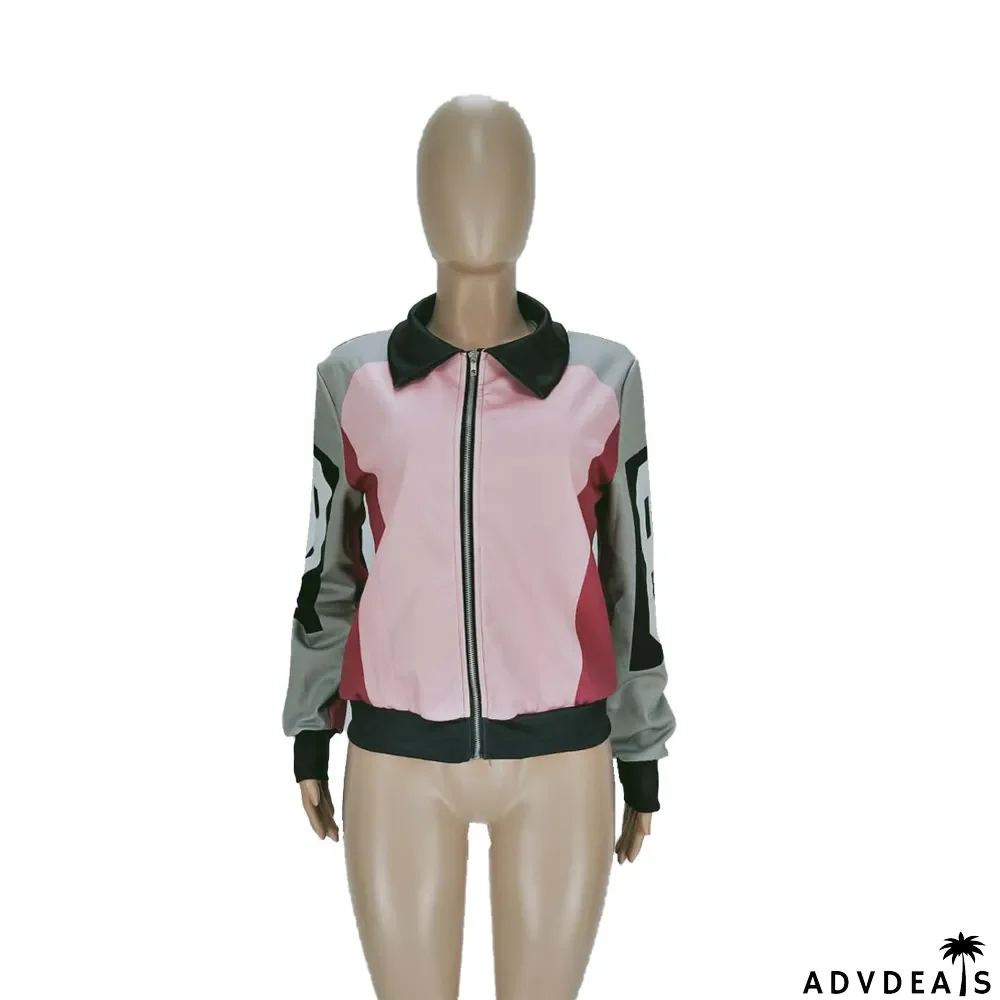 Winter Contrast Print Sporty Jacket