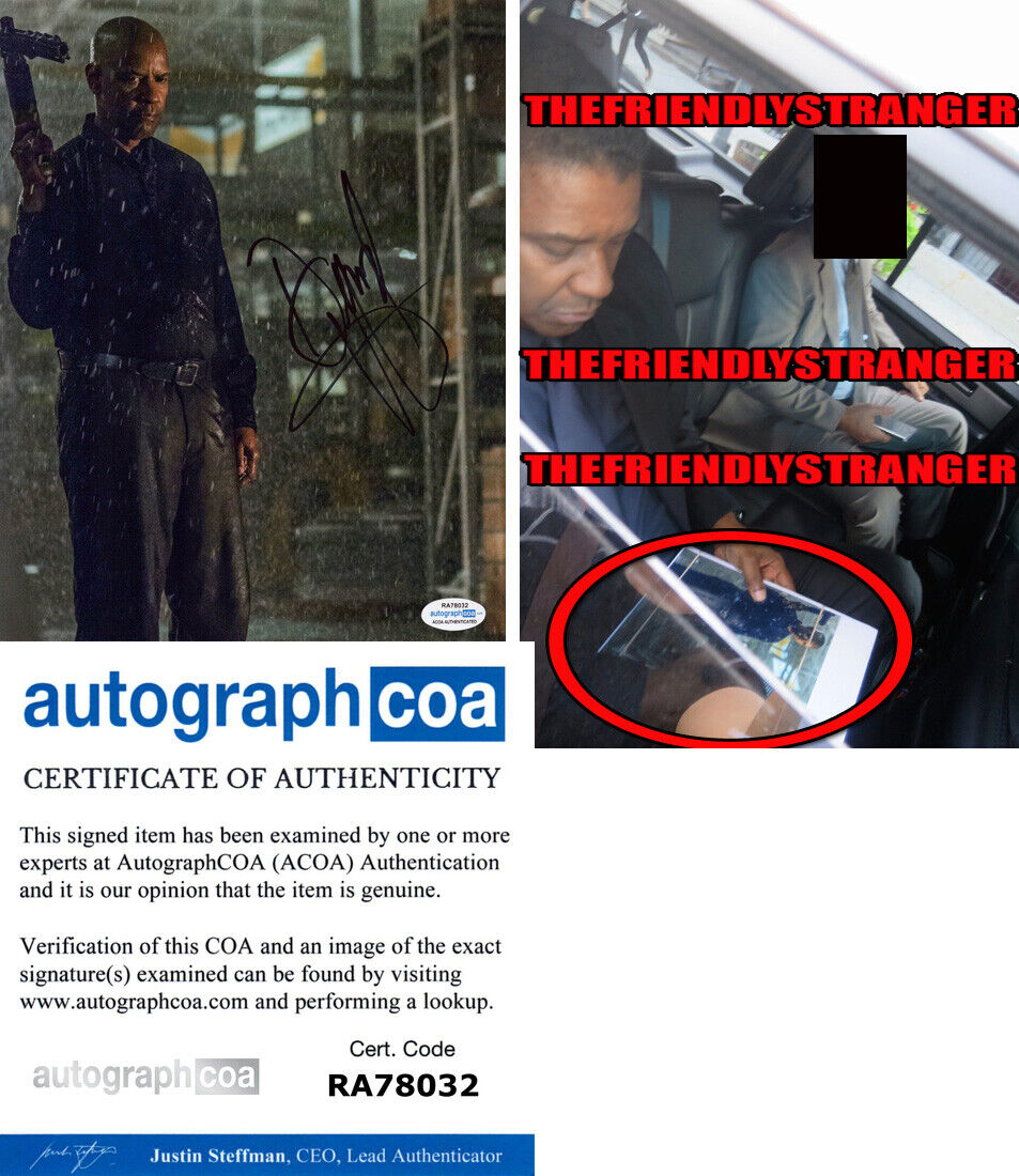 DENZEL WASHINGTON signed Autographed THE EQUALIZER