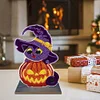 Crystal Diamond Ornament Wooden Point Drilling Halloween Ornament Kit